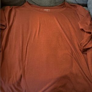 Torrid rust colored tee size 5